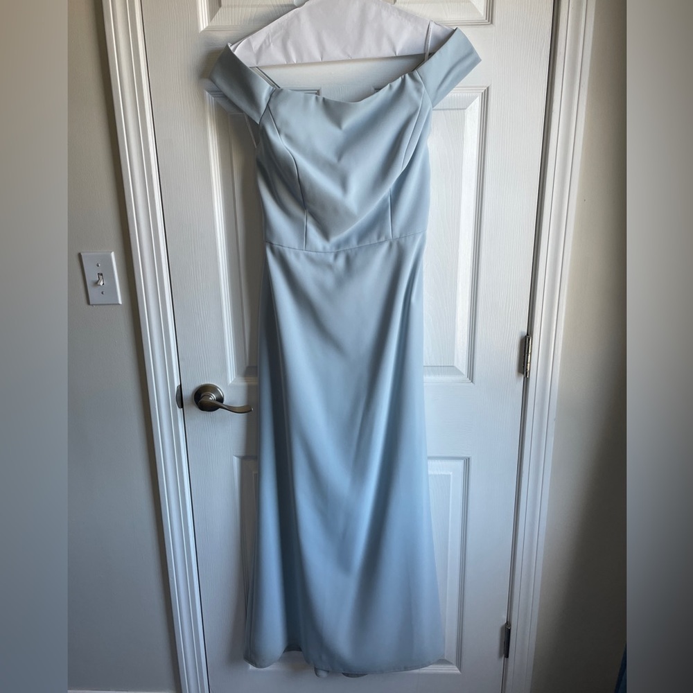 Dessy Collection Bridesmaids Dress in Mist